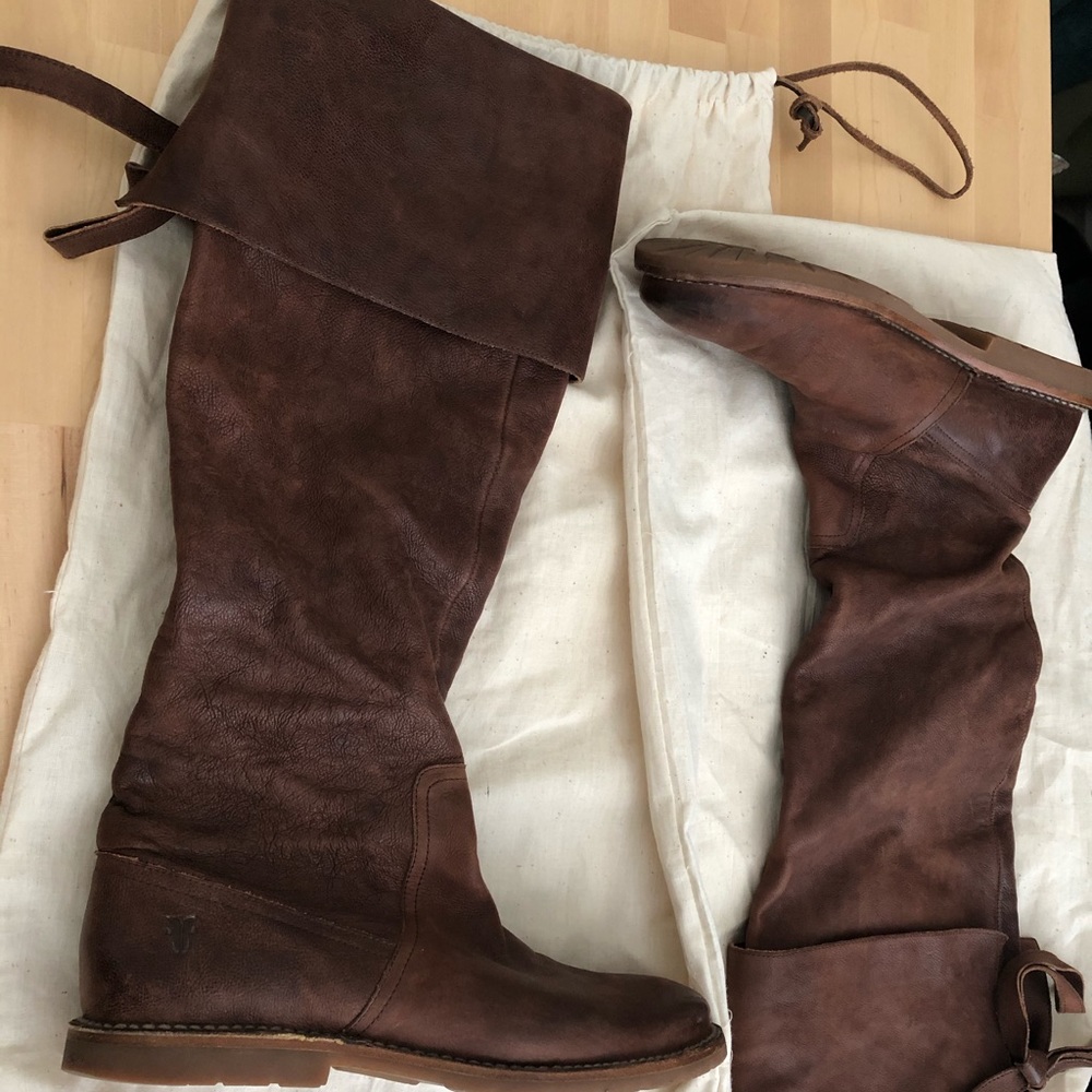 Frye slouchy boots